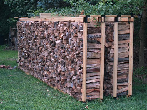 DIY Firewood Storage Rack