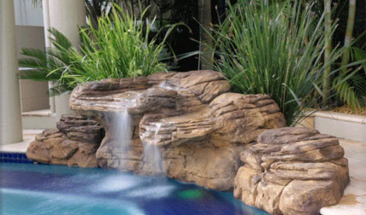 waterfall rock artificial build diy repair