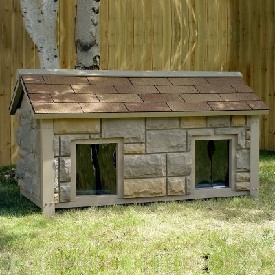 how to build a two-room dog house - diy and repair guides