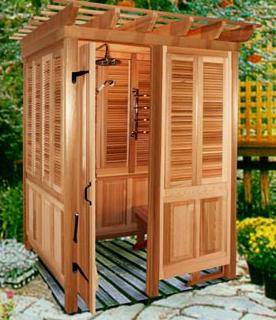 How to Build a Wooden Outdoor Shower